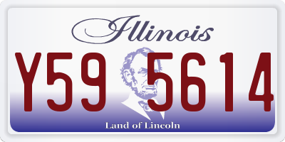IL license plate Y595614