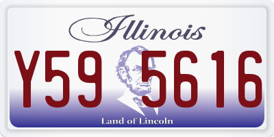 IL license plate Y595616