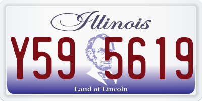 IL license plate Y595619