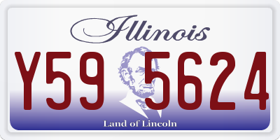 IL license plate Y595624