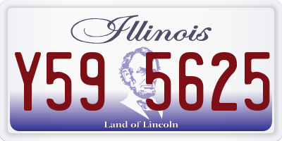 IL license plate Y595625