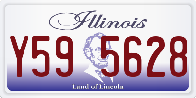 IL license plate Y595628