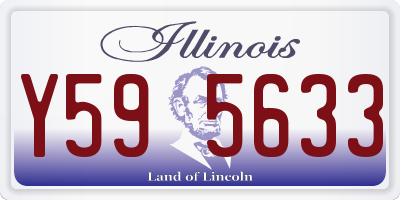 IL license plate Y595633