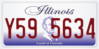 IL license plate Y595634
