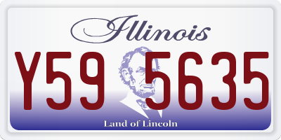 IL license plate Y595635