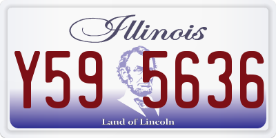 IL license plate Y595636
