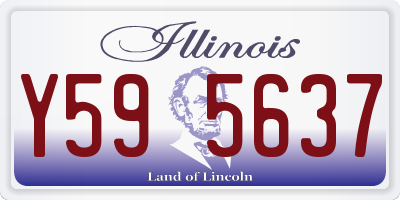 IL license plate Y595637