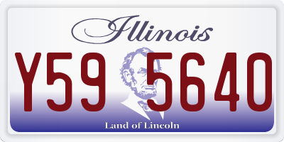 IL license plate Y595640