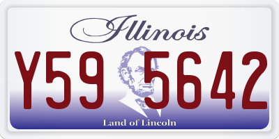 IL license plate Y595642