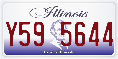 IL license plate Y595644