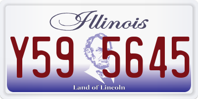 IL license plate Y595645