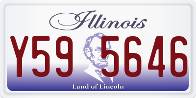 IL license plate Y595646