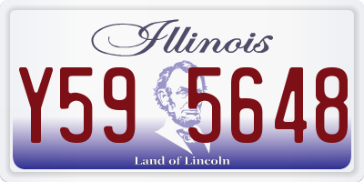 IL license plate Y595648