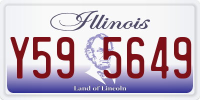 IL license plate Y595649