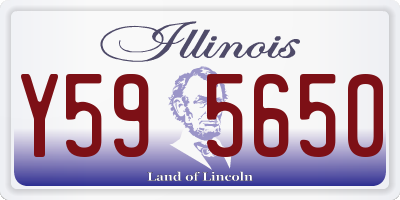 IL license plate Y595650