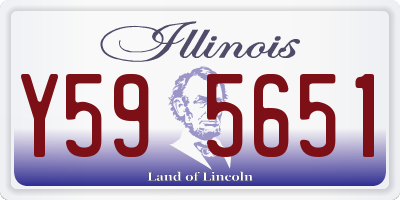 IL license plate Y595651