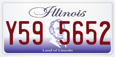 IL license plate Y595652