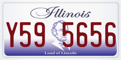 IL license plate Y595656