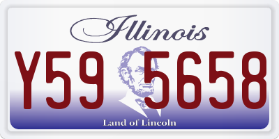 IL license plate Y595658
