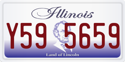 IL license plate Y595659