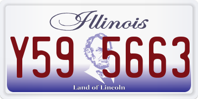 IL license plate Y595663