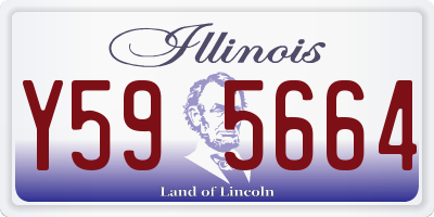 IL license plate Y595664