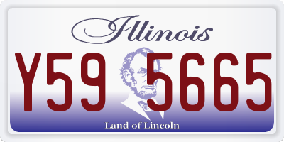IL license plate Y595665