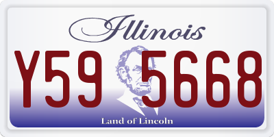 IL license plate Y595668
