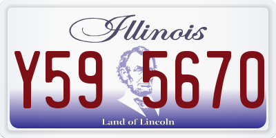IL license plate Y595670