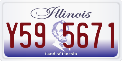 IL license plate Y595671