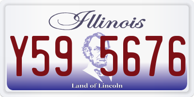 IL license plate Y595676