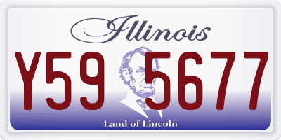 IL license plate Y595677