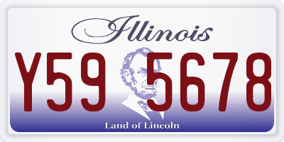 IL license plate Y595678