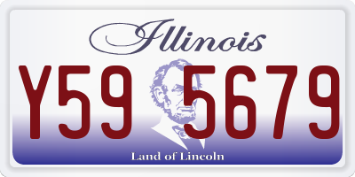 IL license plate Y595679