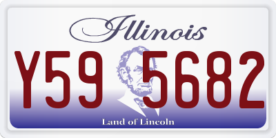 IL license plate Y595682