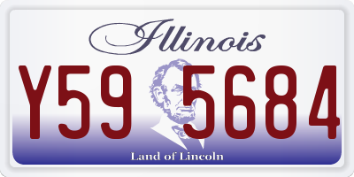 IL license plate Y595684