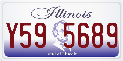 IL license plate Y595689