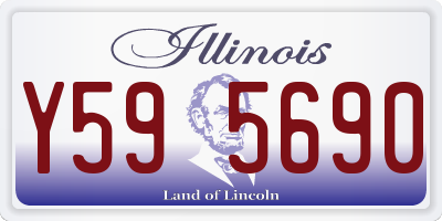IL license plate Y595690