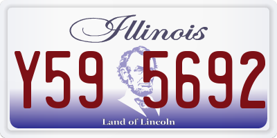 IL license plate Y595692