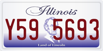 IL license plate Y595693