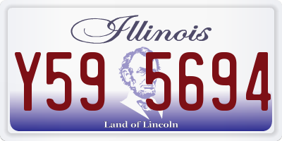 IL license plate Y595694