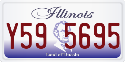 IL license plate Y595695