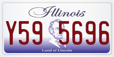 IL license plate Y595696