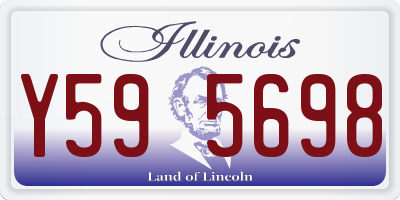 IL license plate Y595698