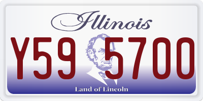 IL license plate Y595700