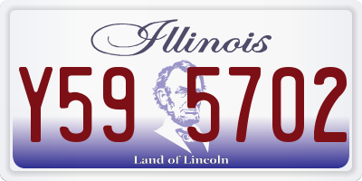IL license plate Y595702