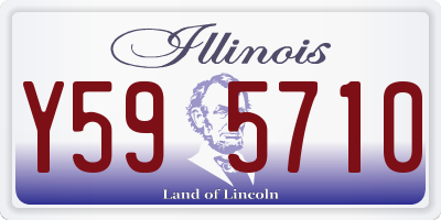 IL license plate Y595710