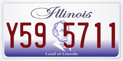IL license plate Y595711