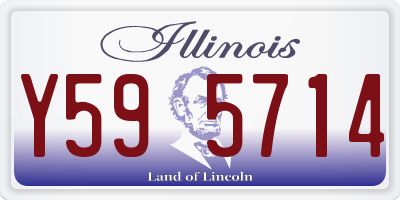 IL license plate Y595714