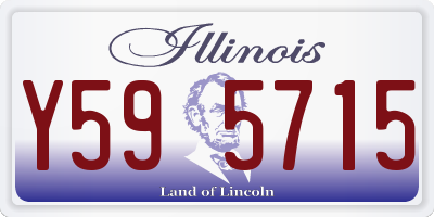 IL license plate Y595715